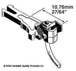 Kadee 19 HO Scale #19 NEM (362) European-Style Mount Knuckle Coupler - Magne-Matic(R) -- Long Underset - .424" 10.76mm - 2 Pairs