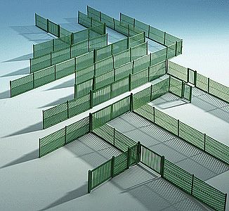 Kibri 38603 HO Scale Mesh Fencing - 9.8' 3m -- Green