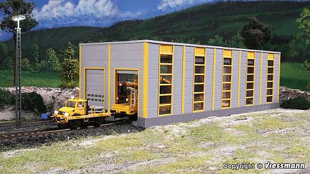 Kibri 39252 HO Scale Modern Engine House - Maintenance Bay -- Kit - 34.9 x 14.3 x 12.5cm