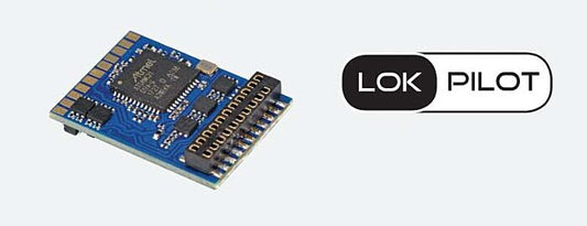 LokSound by ESU 59649 HO Scale LokPilot 5 DCC-MM-SX-M4 Multi-Protocol Control-Only Decoder -- 21MTC MKL Interface