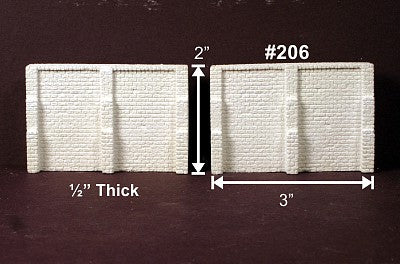 Monroe Models 206 N Scale Retain wall cut stone 2/