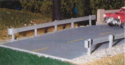 Pikestuff 12 HO Scale Highway Guardrail -- 18" 45.7cm Total