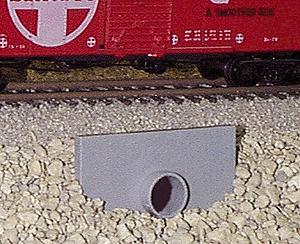 Pikestuff 2 HO Scale Concrete Culvert -- 2 x 1" (5 x 2.5cm)