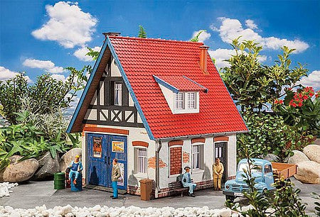 Pola 331073 G Scale Detached House w/Workshop -- Kit - 35.5 x 29.5 x 35.5cm