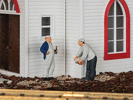 Pola 331909 G Scale Bricklayers -- pkg(2)