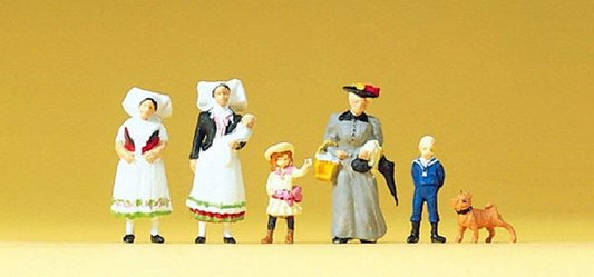 Preiser 24608 HO Scale 1900s Figures -- Group from Spreewald