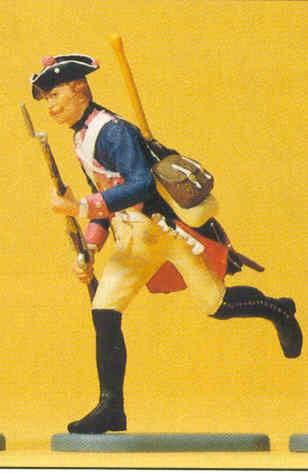 Preiser 54136 44220 Scale Prussian Army Circa 1756, 7th Infantry 1/24 Scale -- Musketeer Running