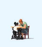 Preiser 28183 HO Woman at Sewing Machine