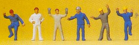 Preiser 79105 N Steeplejack Workers (6)