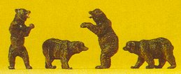 Preiser 79717 N Brown Bears (4)