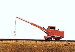 Railway Express Miniatures 2021 N Scale MOW Vehicles -- Pyke Utility Crane