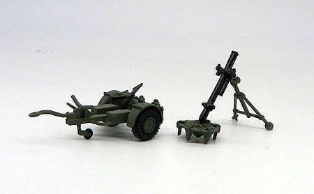 Trident Miniatures 87188 HO Scale M12-1111 12cm sGrW Mortar & Carrier - Kit