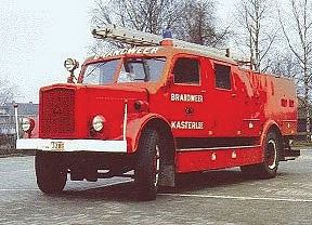 Trident Miniatures 87205 HO Scale Sudwerke/Metz LF25 Fire Truck - Resin Kit