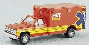 Trident Miniatures 90061 HO Scale Chevrolet Vehicles -- Fire/Rescue