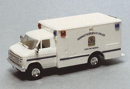 Trident Miniatures 90279 HO Scale Chevrolet Box Van (Limited-Run) - Emergency - Police Vehicles -- Connecticut State Police
