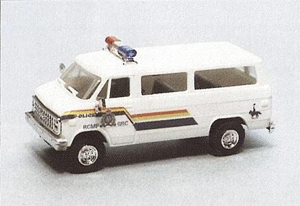 Trident Miniatures 90296 HO Scale Chevrolet Personnel Van (Limited-Edition) - Emergency - Police Vehicles -- Royal Canadian Mounted Police (Bilingual Logo)