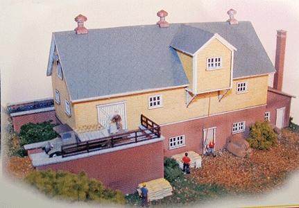 The N Scale Architect 10010 N Scale Hanaford Mills -- Kit - 7 x 4 x 3" 18 x 10 x 7.6cm