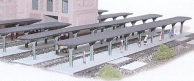 The N Scale Architect 10901 N Scale Union City Station Expansion Platforms pkg(2) -- Kit - Length: 11" 27.5cm