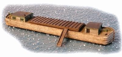 The N Scale Architect 30040 Z Scale Erie Canal Barge Kit -- 1/2 x 7/8 x 5-1/4" 1.3 x 2.2 x 13.3cm