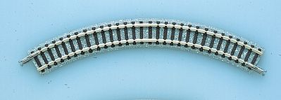 TomyTec 1112 N Scale Mini Curved Track C140 - Fine Track -- 5-1/2" 140mm Radius, 2 Each 30 & 60 Degree Sections