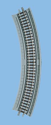 TomyTec 1173 N Scale Overhead Viaduct Curved Track HC243-45 - Fine Track -- 9-9/16" 243mm Radius, 45 Degree Sections pkg(2)