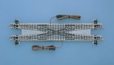 TomyTec 1247 N Scale Remote Double Crossover (Points) N-PX280 - Fine Track -- 11" 280mm Radius, 15-Degree Diverging Routes