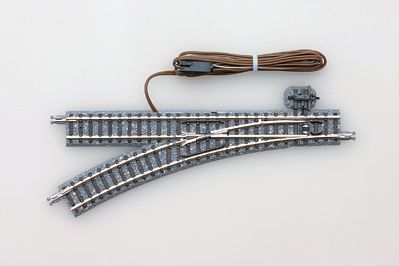 TomyTec 1274 N Scale Remote Turnout (Points) N-PL280-30 - Fine Track -- Left Hand w/11" 280mm Radius, 30 Degree Diverging Route