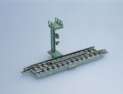 TomyTec 1521 N Scale Uncoupler Track w/Light Pole M70 - Fine Track -- 2-3/4" 70mm Section