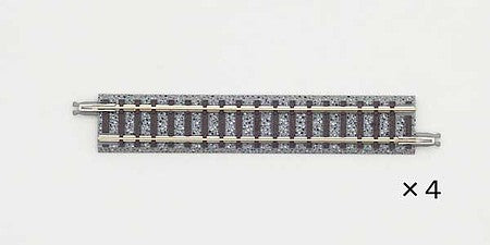 TomyTec 18056 N Scale Straight Track S99 - Fine Track -- 3-7/8" 99mm pkg(4)