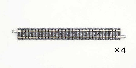 TomyTec 18063 N Scale Straight Track S158.5 - Fine Track -- 6-1/4 158.5mm pkg(4)
