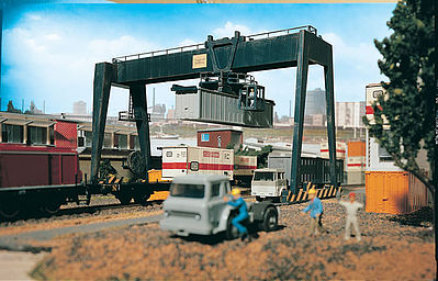 Vollmer 47905 N Scale Container Crane -- 6-1/2 x 2-1/2 x 3-1/8" 16.5 x 6.3 x 8cm - Alpine Railworks