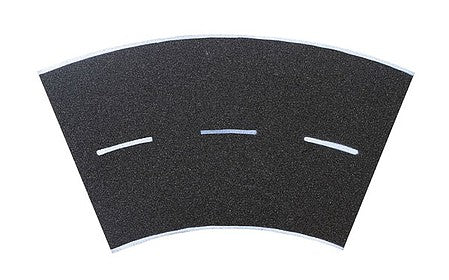 Vollmer 48267 HO Scale Weathered Asphalt Street 45 Degree Curve -- 11-13/16" 30 cm Radius, 14-15/16 x 14-15/16" 38 x 38cm