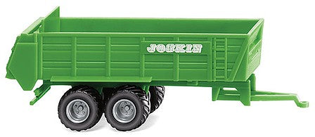 Wiking 95503 N Scale Joskin Universal Manure Spreader Trailer - Assembled -- Green