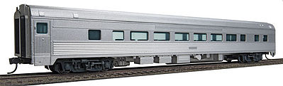 Walthers Mainline 910-30000 HO Scale 85' Budd Large-Window Coach - Ready to Run -- Painted, Unlettered (silver)