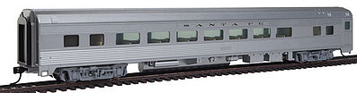 Walthers Mainline 30002 HO Scale 85' Budd Large-Window Coach - Ready to Run -- Santa Fe (silver)