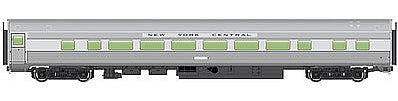 Walthers Mainline 30005 HO Scale 85' Budd Large-Window Coach - Ready to Run -- New York Central (silver)