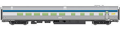 Walthers Mainline 30159 HO Scale 85' Budd Diner - Ready to Run -- Via Rail Canada (silver, blue, yellow)