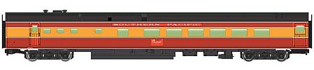 Walthers Mainline 30165 HO Scale 85' Budd Diner - Ready to Run -- Southern Pacific(TM) (Daylight, red, orange, black)