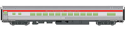 Walthers Mainline 30203 HO Scale 85' Budd Small-Window Coach - Ready to Run -- Southern Pacific(TM) (silver, red)