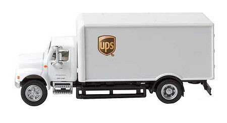 Walthers Scenemaster 11295 HO Scale International(R) 4900 Single-Axle Box Van - Assembled -- UPS(R) Cartage Services (white)