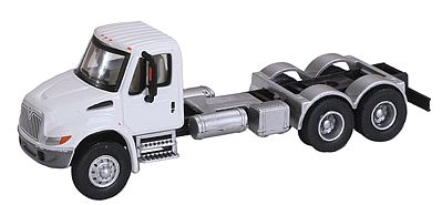 Walthers Scenemaster 11530 HO Scale International(R) 4300 Dual-Axle Semi Tractor Only - Assembled -- White Cab, Black Chassis