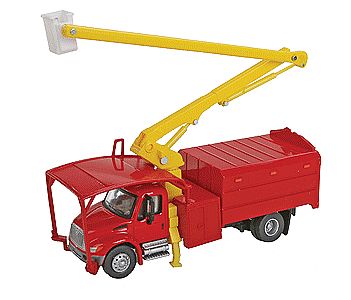 Walthers Scenemaster 949-11742 HO Scale International(R) 4300 Tree Trimmer Truck - Assembled -- Red