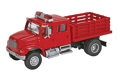 Walthers Scenemaster 11892 HO Scale International(R) 4900 Fire Department Utility Truck - Assembled -- Red