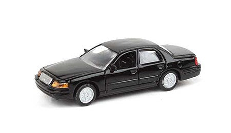 Walthers Scenemaster 949-12022 HO Scale Ford(R) Crown Victoria Police Interceptor -- Unmarked Unit (black, No Lights)