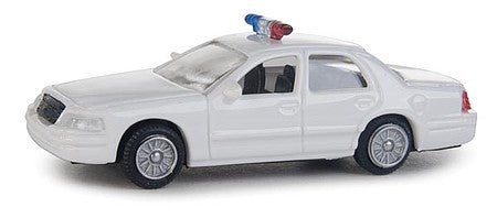 Walthers Scenemaster 949-12024 HO Scale Ford(R) Crown Victoria Police Interceptor -- Police Agency Decals (white, Nonworking Lights)