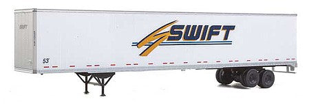 Walthers Scenemaster 2457 HO Scale 53' Stoughton Trailer 2-Pack - Assembled -- Swift