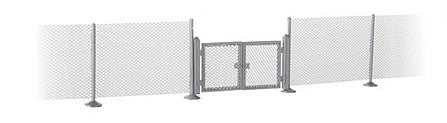 Walthers Scenemaster 4188 HO Scale Metal Industrial Fence (Scale Model) -- Kit