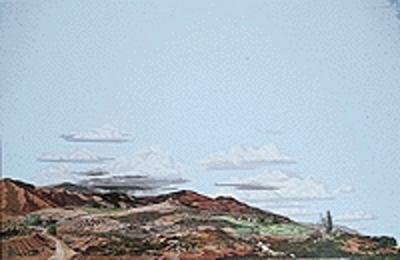 Walthers Scenemaster 708 HO Scale Background Scene 24 x 36" 60 x 90cm - Instant Horizons(TM) -- Country to Desert