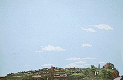 Walthers Scenemaster 949-716 HO Scale Background Scene 24 x 36" 60 x 90cm - Instant Horizons(TM) -- Country to City