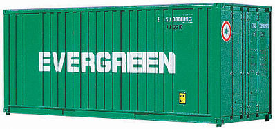 Walthers Scenemaster 8002 HO Scale 20' Corrugated Container with Flat Panel - Assembled -- Evergreen